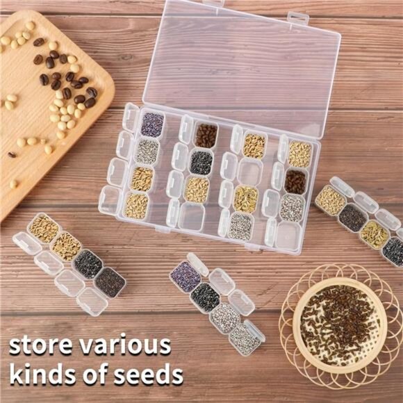 Slots 6pcs 28 Grids Diamond Painting Boxes Plastic Organizer, Bead Organizer - Picture 5 of 7